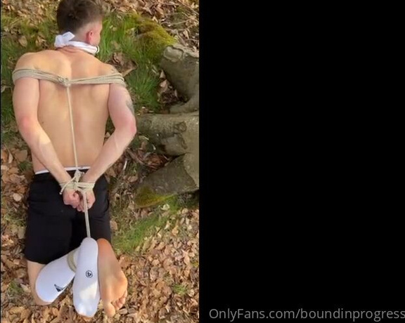 Boundinprogress OnlyFans - Session #4  Bound in the woods (April 22) Update Incl Clips! 32