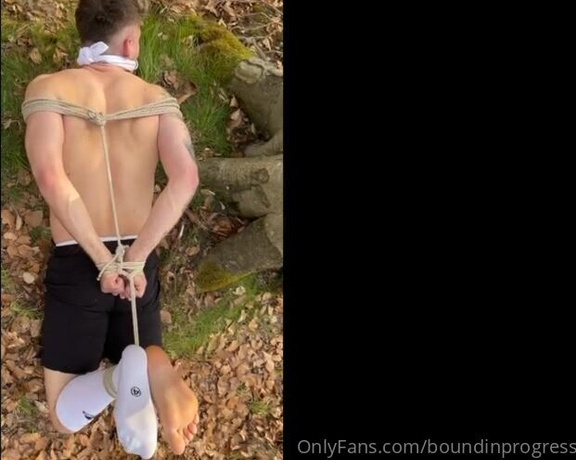 Boundinprogress OnlyFans - Session #4  Bound in the woods (April 22) Update Incl Clips! 32