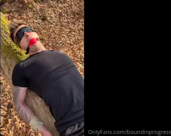 Boundinprogress OnlyFans - Session #4  Bound in the woods (April 22) Update Incl Clips! 31