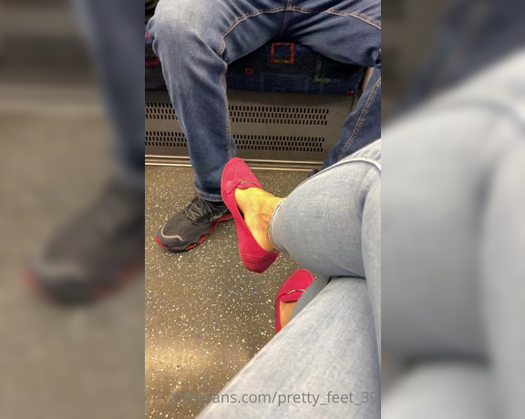 Goddess Vanessa aka Pretty_feet_39 OnlyFans - Good morning my flats lovers! A little tease dangle on my way to work I bet you would love 7