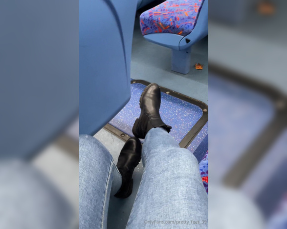 Goddess Vanessa aka Pretty_feet_39 OnlyFans - On my way to work now these boots are going to keep my feet nice and warm today and of course extra