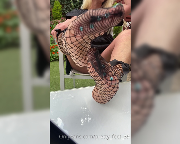 Goddess Vanessa aka Pretty_feet_39 OnlyFans - For my fishnet lovers Guys I have Covid and not feeling well but I still make an effort to please 9