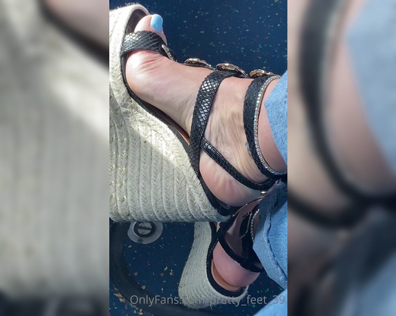 Goddess Vanessa aka Pretty_feet_39 OnlyFans - Wedges day! 8