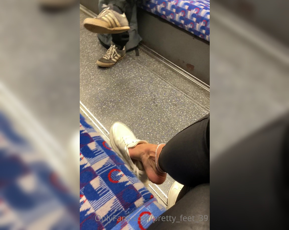 Goddess Vanessa aka Pretty_feet_39 OnlyFans - What would do if you see me taking my sneakers off on the train