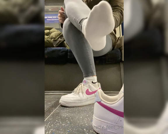 Goddess Vanessa aka Pretty_feet_39 OnlyFans - What would you do if you see me taking my shoes and socks off in public transport