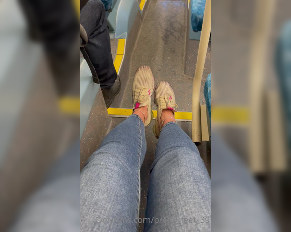 Goddess Vanessa aka Pretty_feet_39 OnlyFans - What would you do if you see me taking my shoes and socks off next to you in a public transport