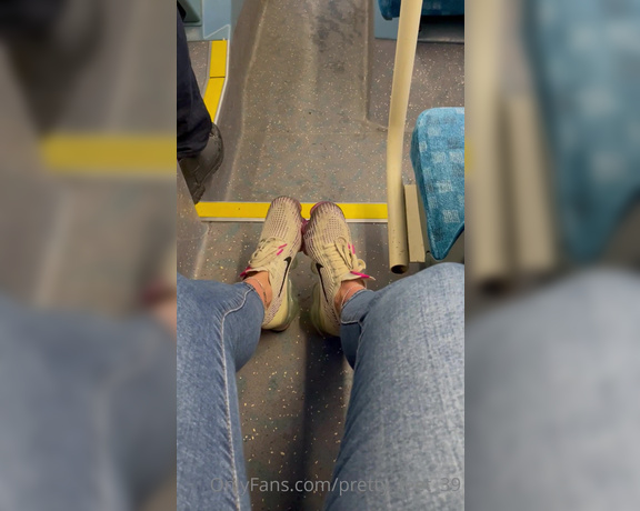 Goddess Vanessa aka Pretty_feet_39 OnlyFans - What would you do if you see me taking my shoes and socks off next to you in a public transport