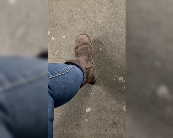Goddess Vanessa aka Pretty_feet_39 OnlyFans - Would you worship my sweaty feet straight out of my uggs and in public 6