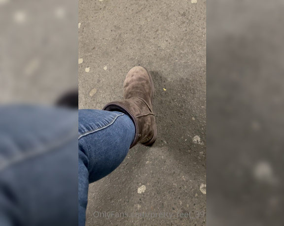 Goddess Vanessa aka Pretty_feet_39 OnlyFans - Would you worship my sweaty feet straight out of my uggs and in public 6