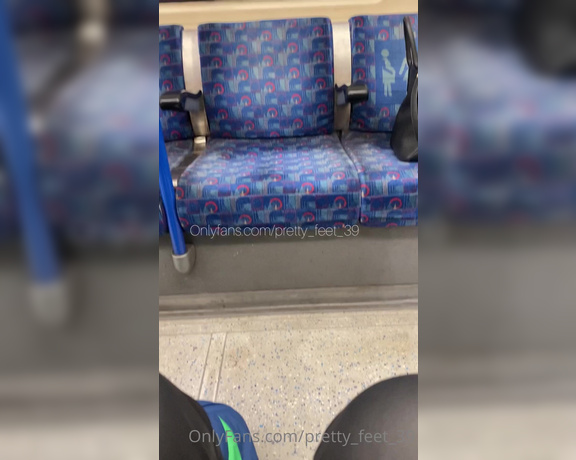 Goddess Vanessa aka Pretty_feet_39 OnlyFans - Public stinky sock sniffing on the London Underground tube he couldn’t resist my sweaty feet in thes