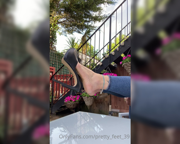 Goddess Vanessa aka Pretty_feet_39 OnlyFans - A little dangle for you in the garden