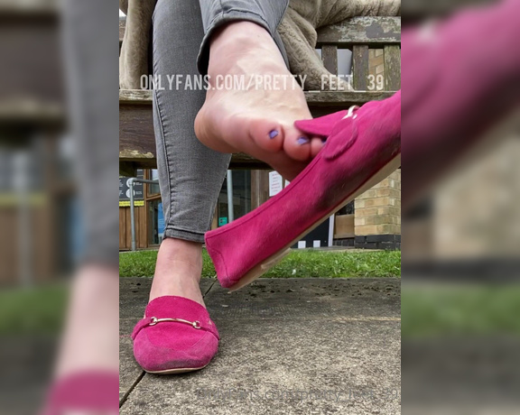 Goddess Vanessa aka Pretty_feet_39 OnlyFans - Something for my flat lovers! Wondering what people passing by was thinking looking at me dangle 9