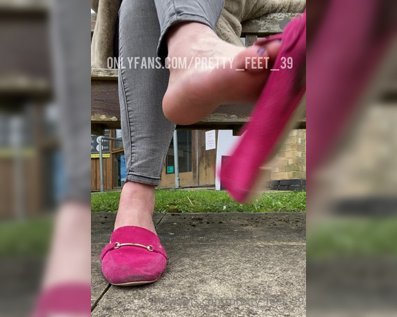 Goddess Vanessa aka Pretty_feet_39 OnlyFans - Something for my flat lovers! Wondering what people passing by was thinking looking at me dangle 9