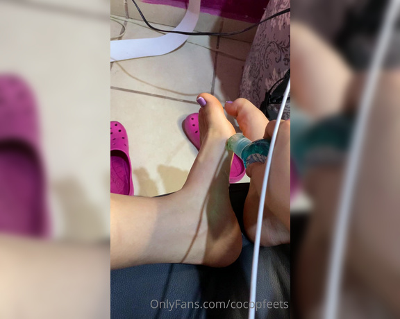 Maggiesita aka Cocopafeet OnlyFans - Doing footjob with a toy