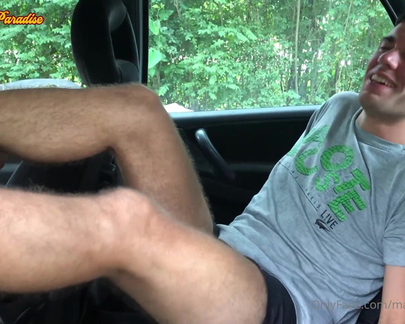 Male Foot Paradise aka Malefootparadise OnlyFans - Video #1 (May) Alex Tickled and Worshiped in The Car (Short Version)