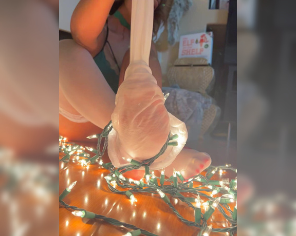 Caribbean Solez aka Caribbeansolez OnlyFans - This elf was a little naughty! She was tempting Santa all day He didn’t like that she was hiding 12