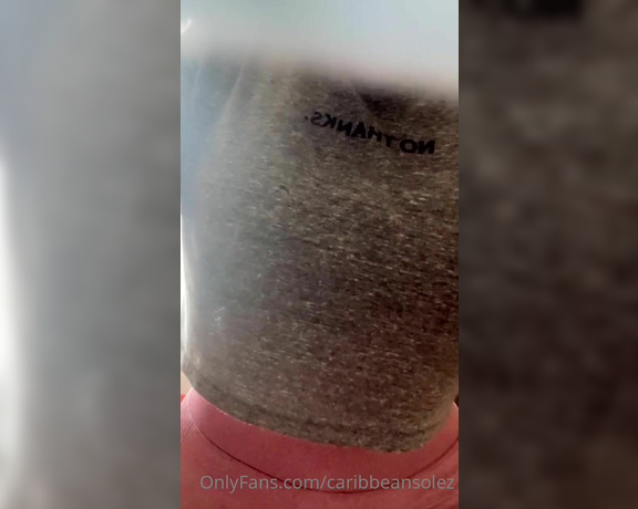 Caribbean Solez aka Caribbeansolez OnlyFans - After gym sweaty sock removal!  1