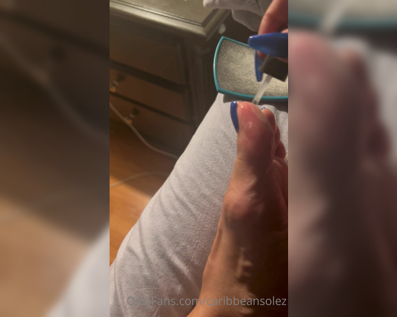 Caribbean Solez aka Caribbeansolez OnlyFans - Foot Shaving I can’t wait to get my pedi tomorrow! My feet are usually pretty soft but when I