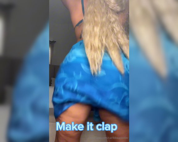 Caribbean Solez aka Caribbeansolez OnlyFans - What my ass sounds like without music… Monday fun day!!!!