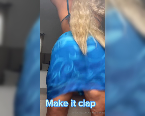 Caribbean Solez aka Caribbeansolez OnlyFans - What my ass sounds like without music… Monday fun day!!!!