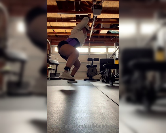 Caribbean Solez aka Caribbeansolez OnlyFans - Just a little fun in the gym for Thick Thursday! Leg day!!!! 3