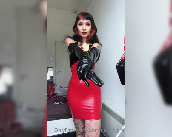 Miss Vera Violette aka Dominatrixvera OnlyFans - 5min clip of me shining my latex