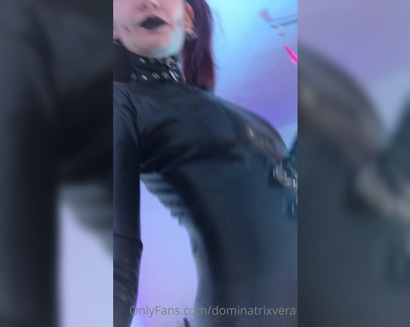 Miss Vera Violette aka Dominatrixvera OnlyFans - Rubber Piggu shining my catsuit 1