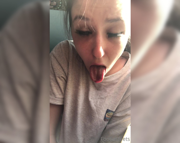 Delilah aka Footiesfeets OnlyFans - Ahegao face been awhile for this too