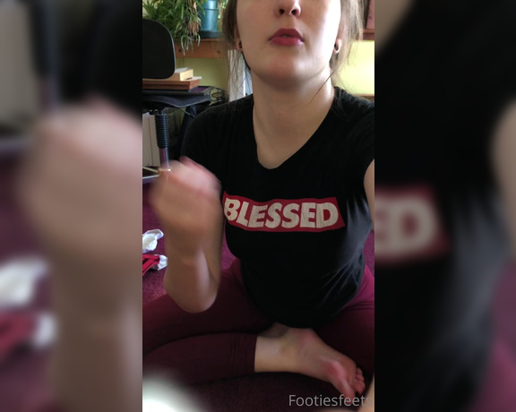 Delilah aka Footiesfeets OnlyFans - POV me (your step sister ) catches you (my step brother ) smelling and jerking off to my socks