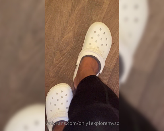 ExploreMySoles aka Only1exploremysoles OnlyFans - I know you can’t wait to take my crocs off