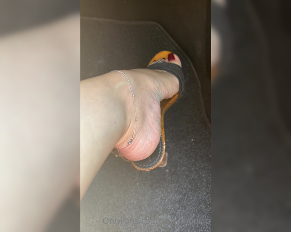 Solesmad Fetish Queen aka Solesmadvip OnlyFans - I love riding in the car while my husband drives with his feet on the dashboard! but its dangero 10