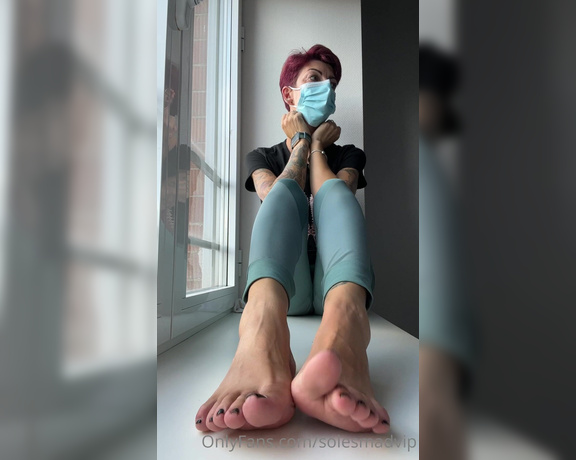 Solesmad Fetish Queen aka Solesmadvip OnlyFans - You can’t stop looking at my feet… I Know… and I understand you 2 different views 2