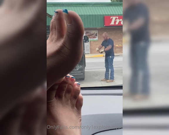 ExploreMySoles aka Only1exploremysoles OnlyFans - So I was at the gas station recording my meaty soles and realized someone was looking so I had to 2