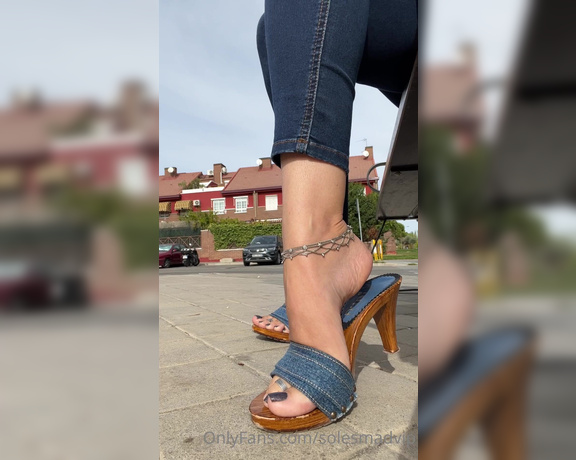 Solesmad Fetish Queen aka Solesmadvip OnlyFans - I’m sexy in mules and you are drooling for my dangling like always