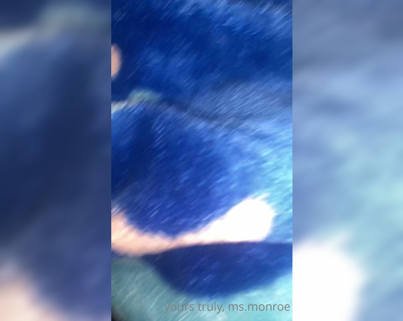 THEE MS MONROE aka Theemsmonroe OnlyFans - I let him use my pussy as a toy and he left a cummy mess I didn’t even know he recorded lol 1