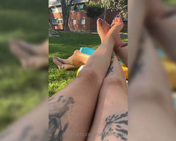 Solesmad Fetish Queen aka Solesmadvip OnlyFans - My friend and I in the pool My neighbors walk past us and look at us, and my neighbor Juan says