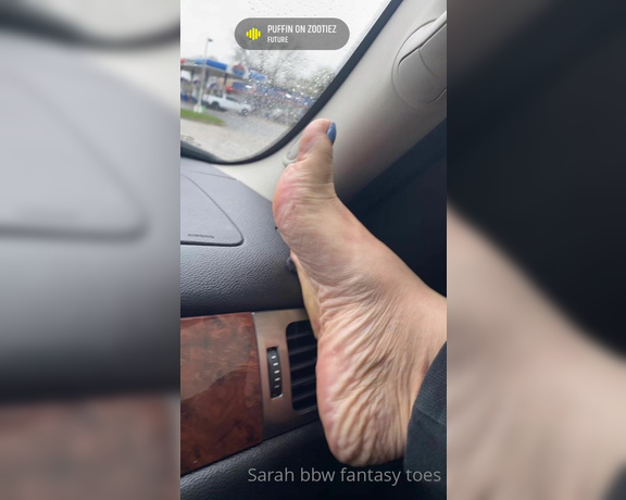 Sarah BBW Fantasy Toes aka Comefollowsarah OnlyFans - Mmmmm dashboard soles