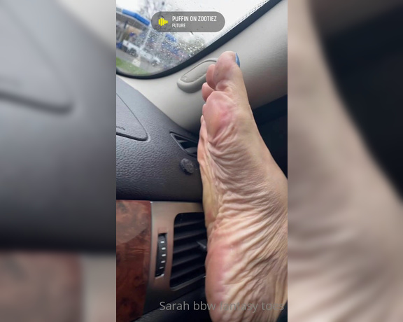 Sarah BBW Fantasy Toes aka Comefollowsarah OnlyFans - Mmmmm dashboard soles