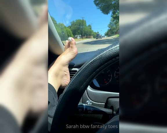 Sarah BBW Fantasy Toes aka Comefollowsarah OnlyFans - If I pulled up next to you…… what you doing Would you Be bold enough to ask for a taste