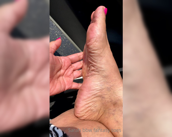 Sarah BBW Fantasy Toes aka Comefollowsarah OnlyFans Video 899