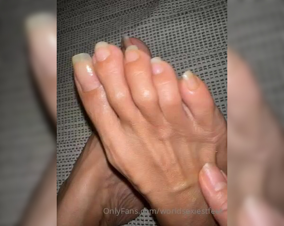 World sexiest feet aka Worldsexiestfeet OnlyFans - Last clip of natural toenails