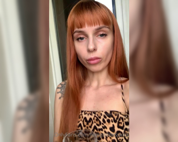 Goddess Kira aka Femgoddesskira OnlyFans - Time to drink!