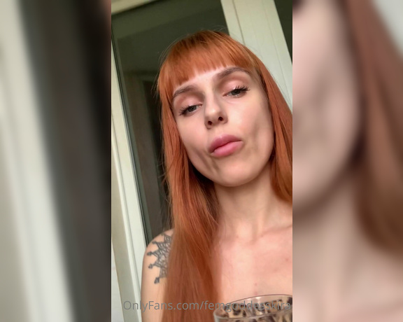 Goddess Kira aka Femgoddesskira OnlyFans - Time to drink!