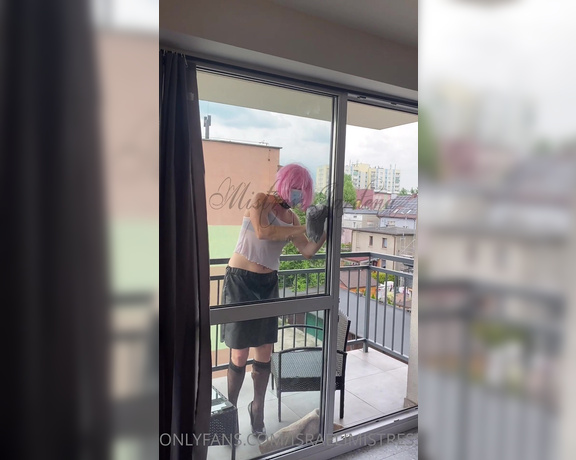 J.Sinner aka Israelimistress OnlyFans - My slave will come dressed as a cheap whore, wash the windows on the balcony everyone to envy and en