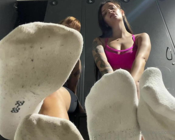 Goddess Kira aka Femgoddesskira OnlyFans - After the sport, we dragged you into the womens locker room and made you worship our feet!