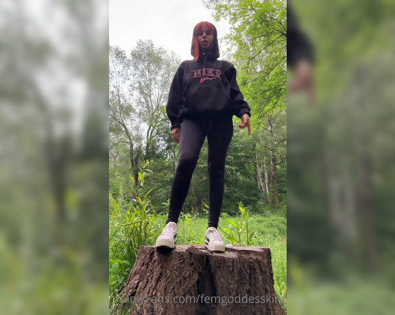 Goddess Kira aka Femgoddesskira OnlyFans - You need to get out my very dirty sneakers!