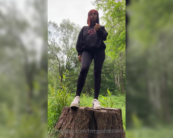 Goddess Kira aka Femgoddesskira OnlyFans - You need to get out my very dirty sneakers!