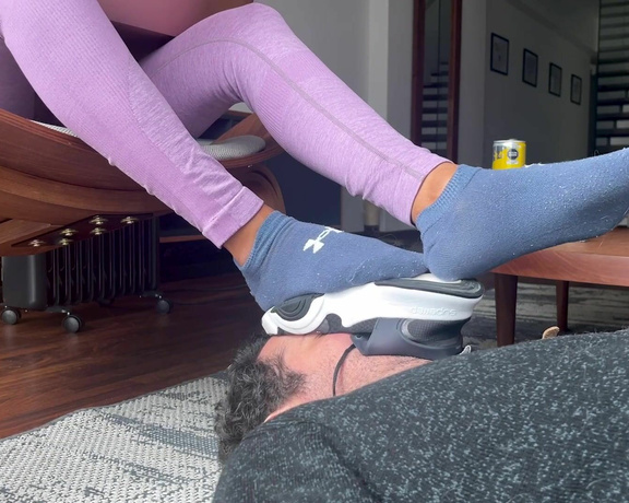 Mistress Enola aka Princess_enola OnlyFans - I use him as a footstool whenever I want