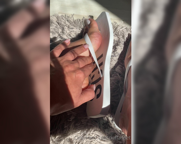 Kiffa Feet aka Kiffafeet OnlyFans - Only because I like you and I love this new flip flops Ive made a so delicious video showing all