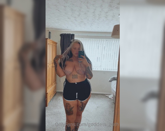 Goddess Goth aka Goddess_goth OnlyFans - Morning! I need more tattoos look at all that space